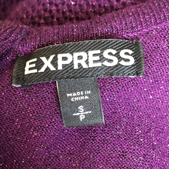 Express plum knit bodycon dress - Picture 6 of 7
